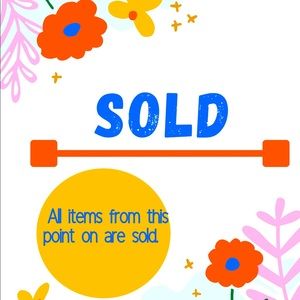 All items from this post on are sold!! Thank you!